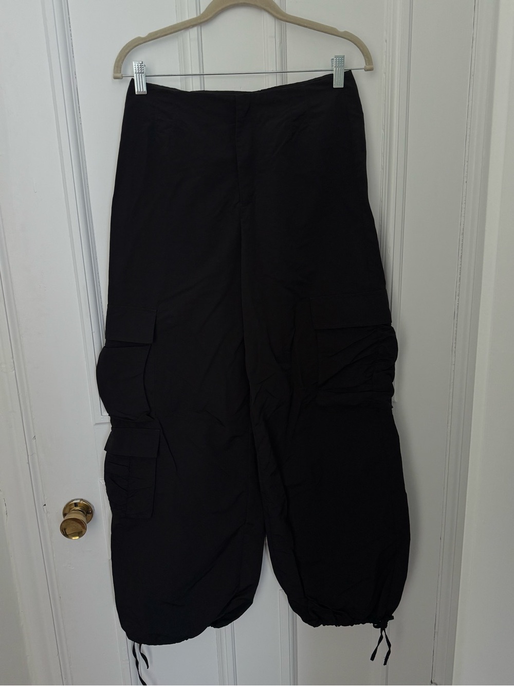 Zara Black Parachute Pants